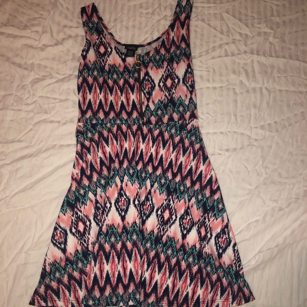 Rue 21 Tribal front zip dress